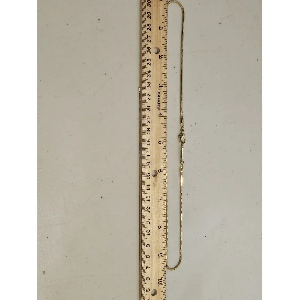 Napier Gold Tone Snake Chain Necklace Vintage 18 Inch